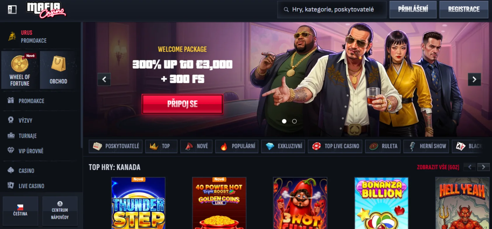 Mafia Casino Screen